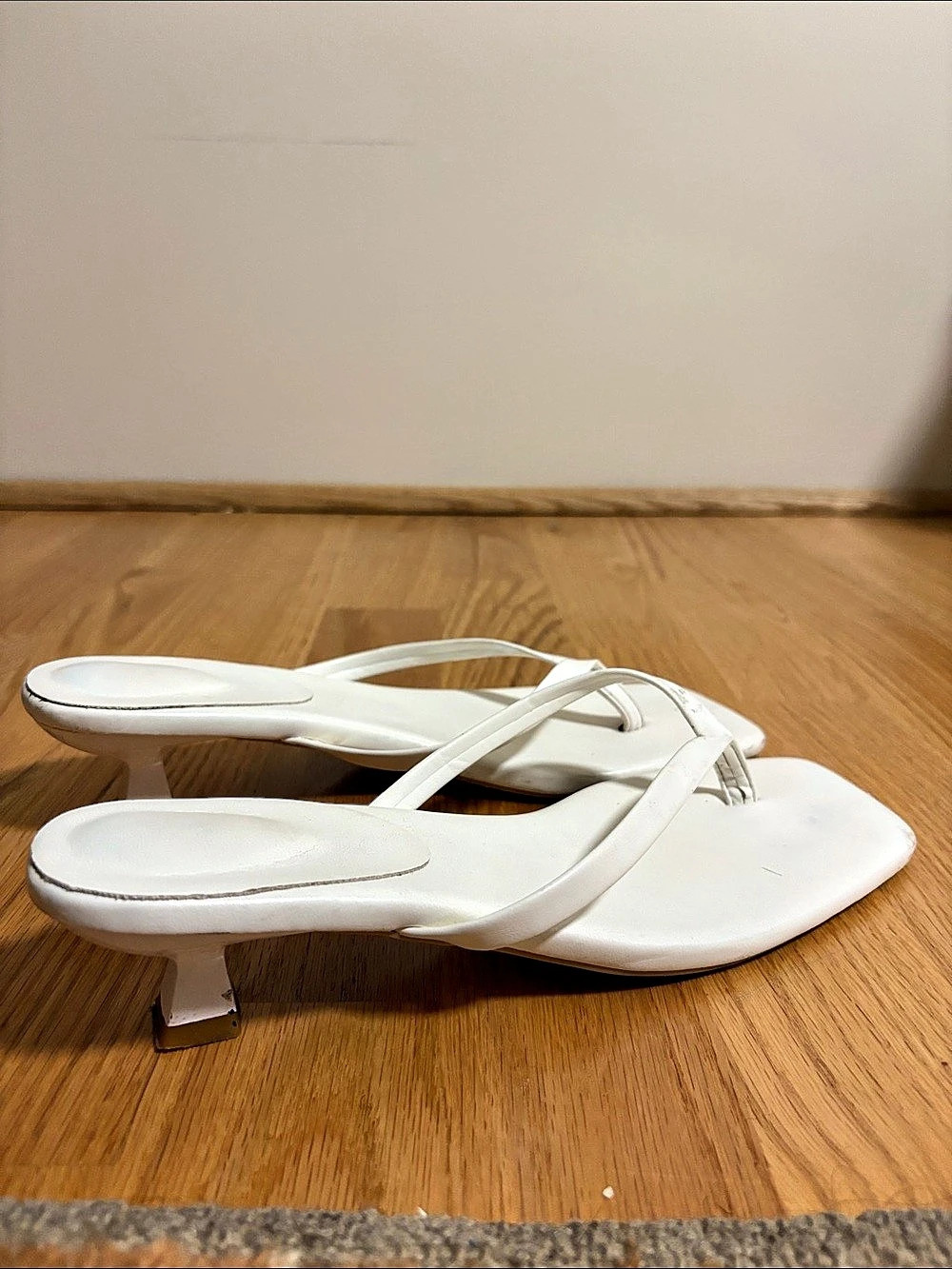 White Strappy Heeled Sandals